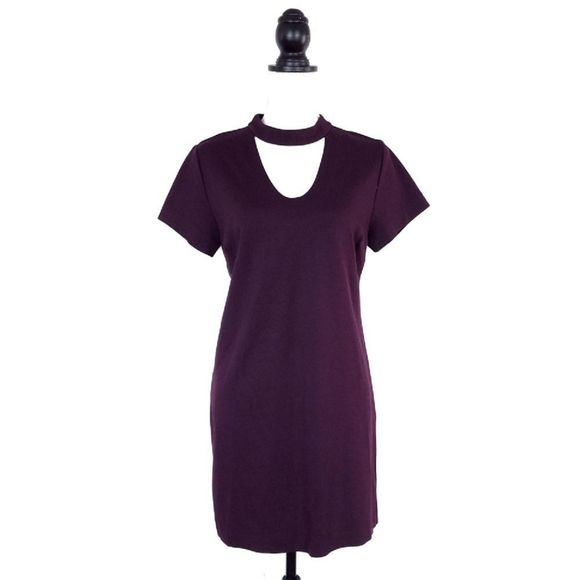 Sanctuary Dresses & Skirts - NWT NEW Sanctuary Madeline Plum Purple Short Sleeve Choker Dress Size Small